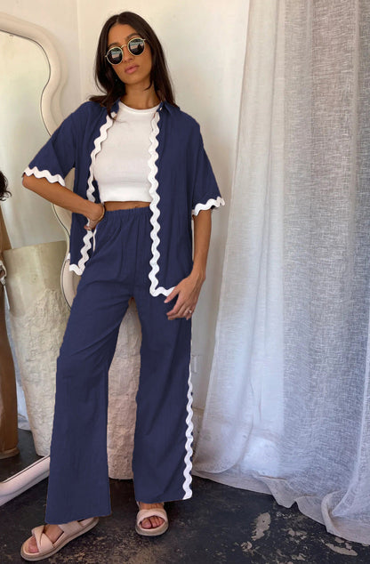 Relaxed Fit Cotton Shirt Jacket for Women