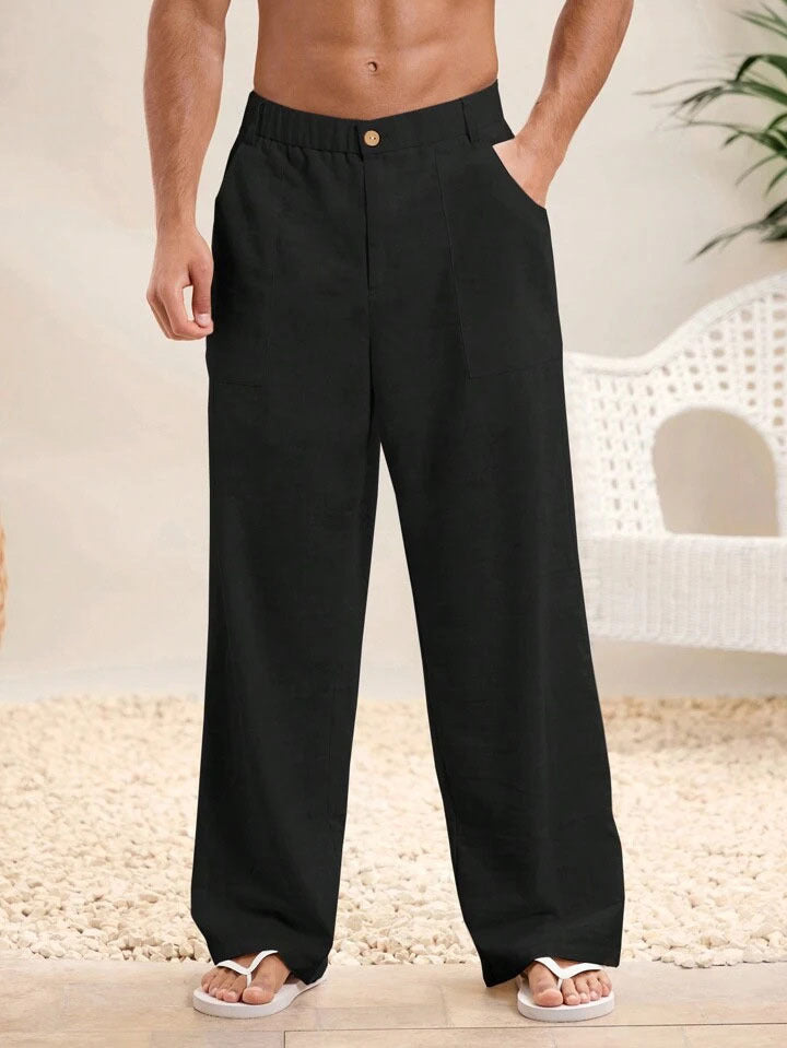 Comfortable Men's Full Length Elastic Pants