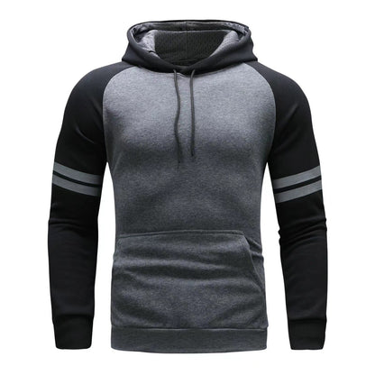 Classic Fit Mens Hoodie Soft Stripe Design