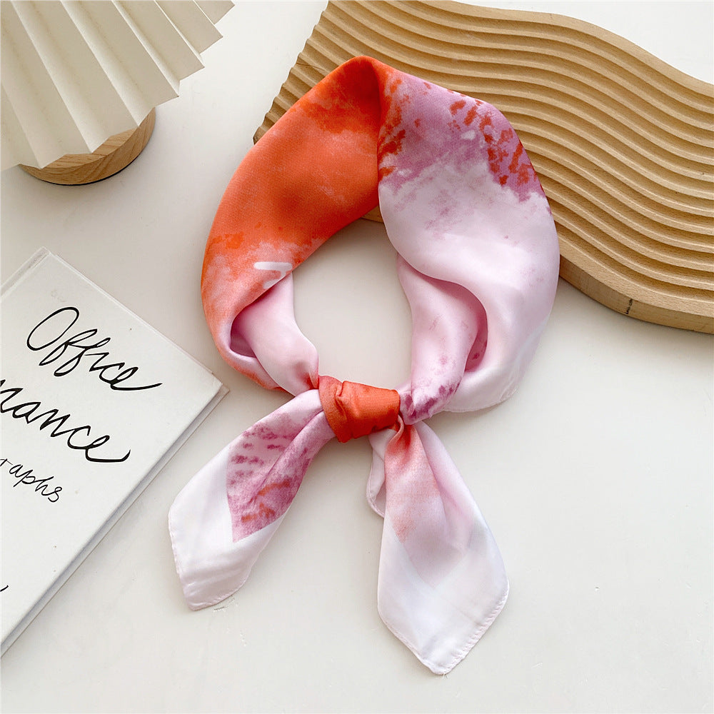 Luxurious Silk Patterned Scarf