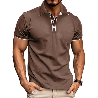Slim Fit Men's Polo Shirt – Moisture Wicking Short Sleeve