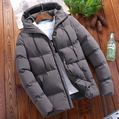 Casual Quilted Hoodie Jacket for Men