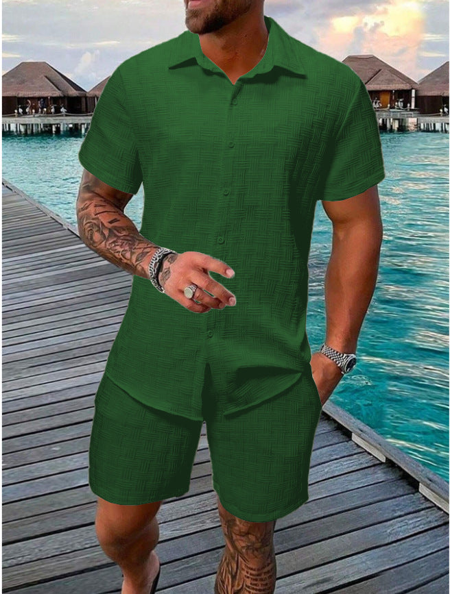 Men's Casual 2 Piece Set Soft Breathable Fabric