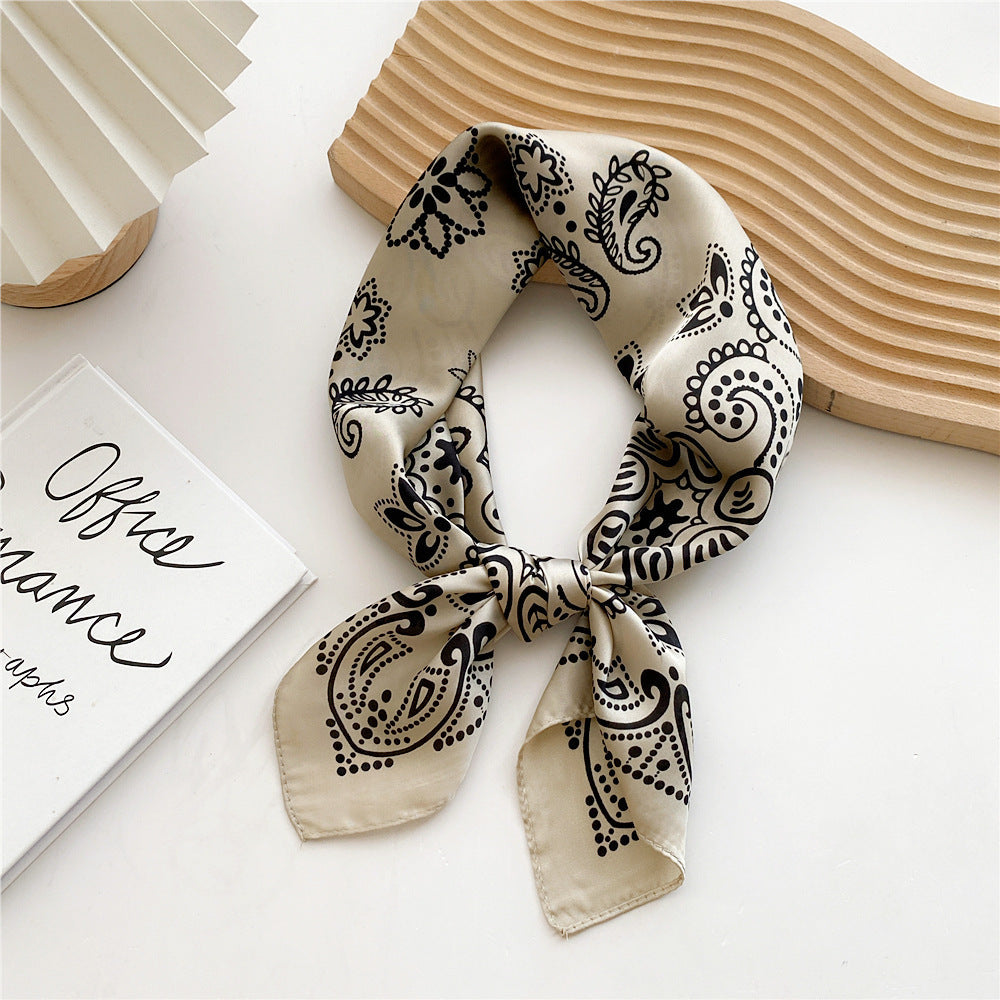 Luxurious Silk Patterned Scarf