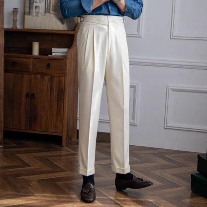 Slim Fit Men's Linen Formal Pants