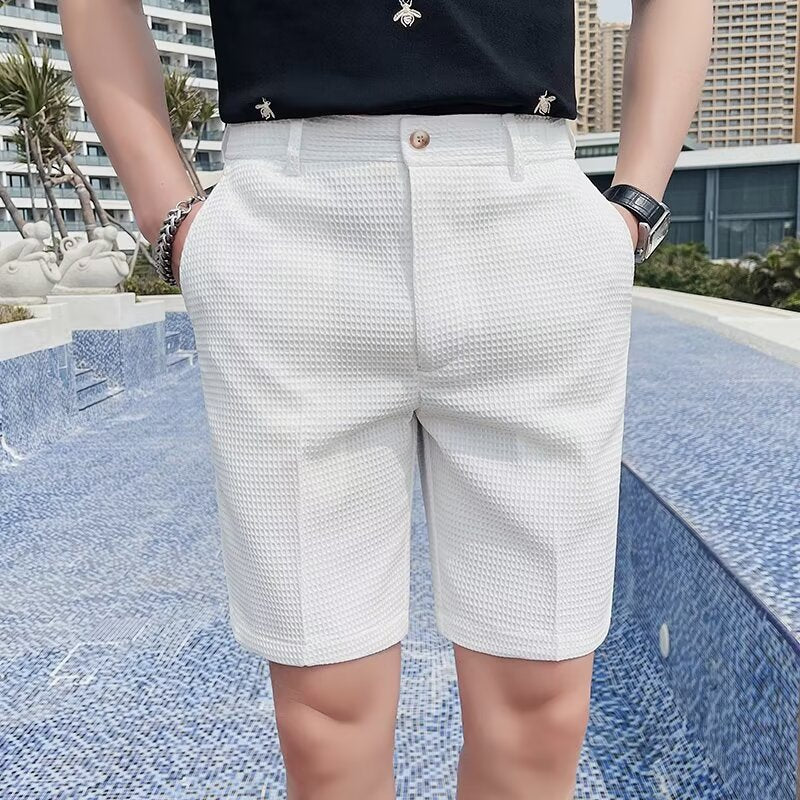 Slim Fit Men's Knee Length Casual Shorts - Nocini