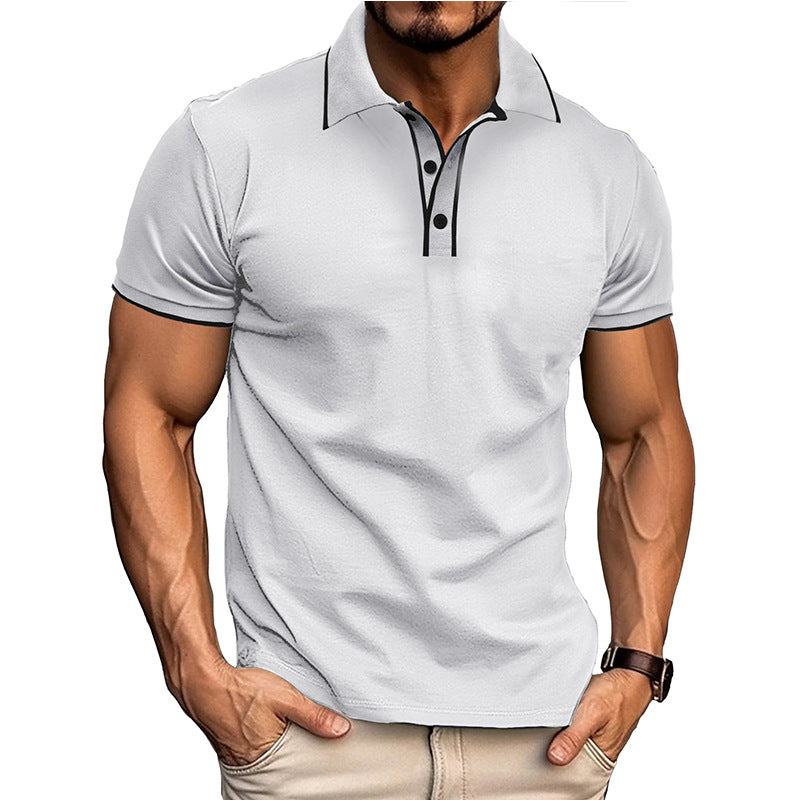 Slim Fit Men's Polo Shirt – Moisture Wicking Short Sleeve