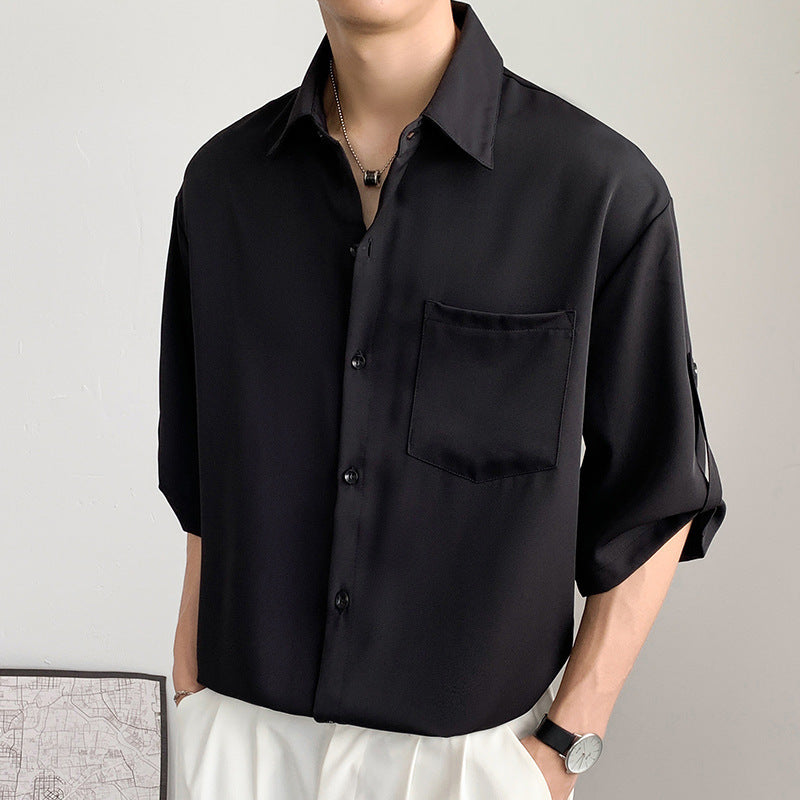 Casual Short Sleeve Men's Shirt in Soft Fabric