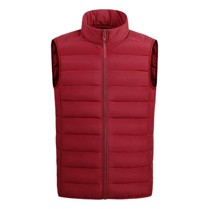 Warm Quilted Puffer Vest with Side Pockets