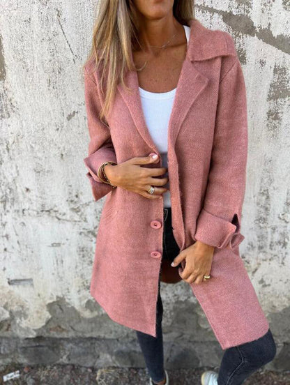 Classic Wool Blend Overcoat for Women - Nocini