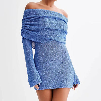 Relaxed Fit Off Shoulder Beach Maxi Dress