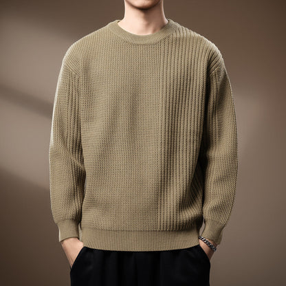 Casual Fit Crew Neck Knit Sweater