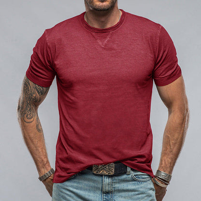 Casual Men's Short Sleeve Soft Tee Shirt