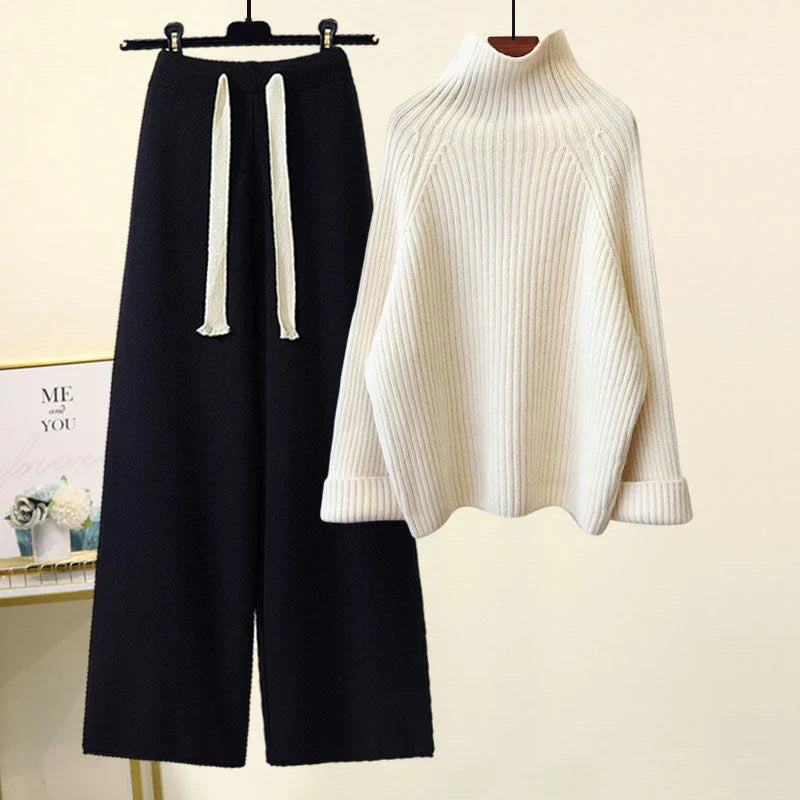 Cozy Oversized Sweater Two Piece Set - Nocini