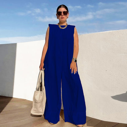 Comfortable Loose Fit Sleeveless Jumpsuit