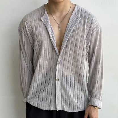 Men's Slim Fit V-Neck Cardigan Sweater