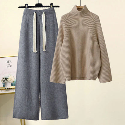 Cozy Oversized Sweater Two Piece Set