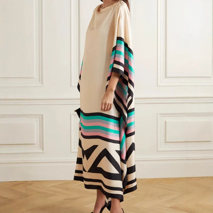 Relaxed Fit Women's Striped Maxi Dress