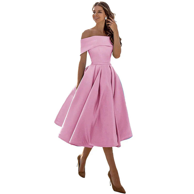 Ladies' Casual Off Shoulder Dress