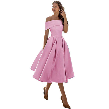 Ladies' Casual Off Shoulder Dress