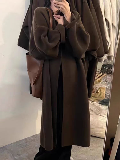Women's Long Soft Open Front Cardigan Coat