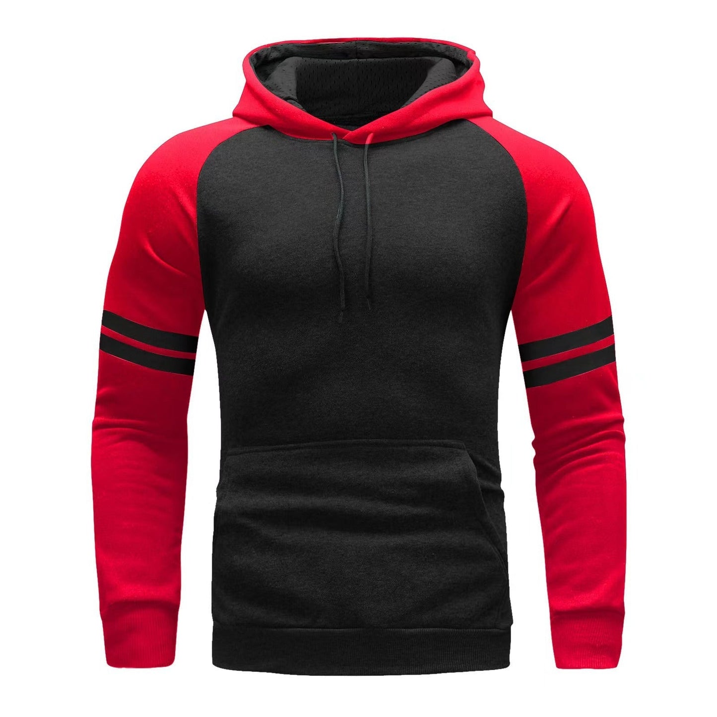 Classic Fit Mens Hoodie Soft Stripe Design - Nocini