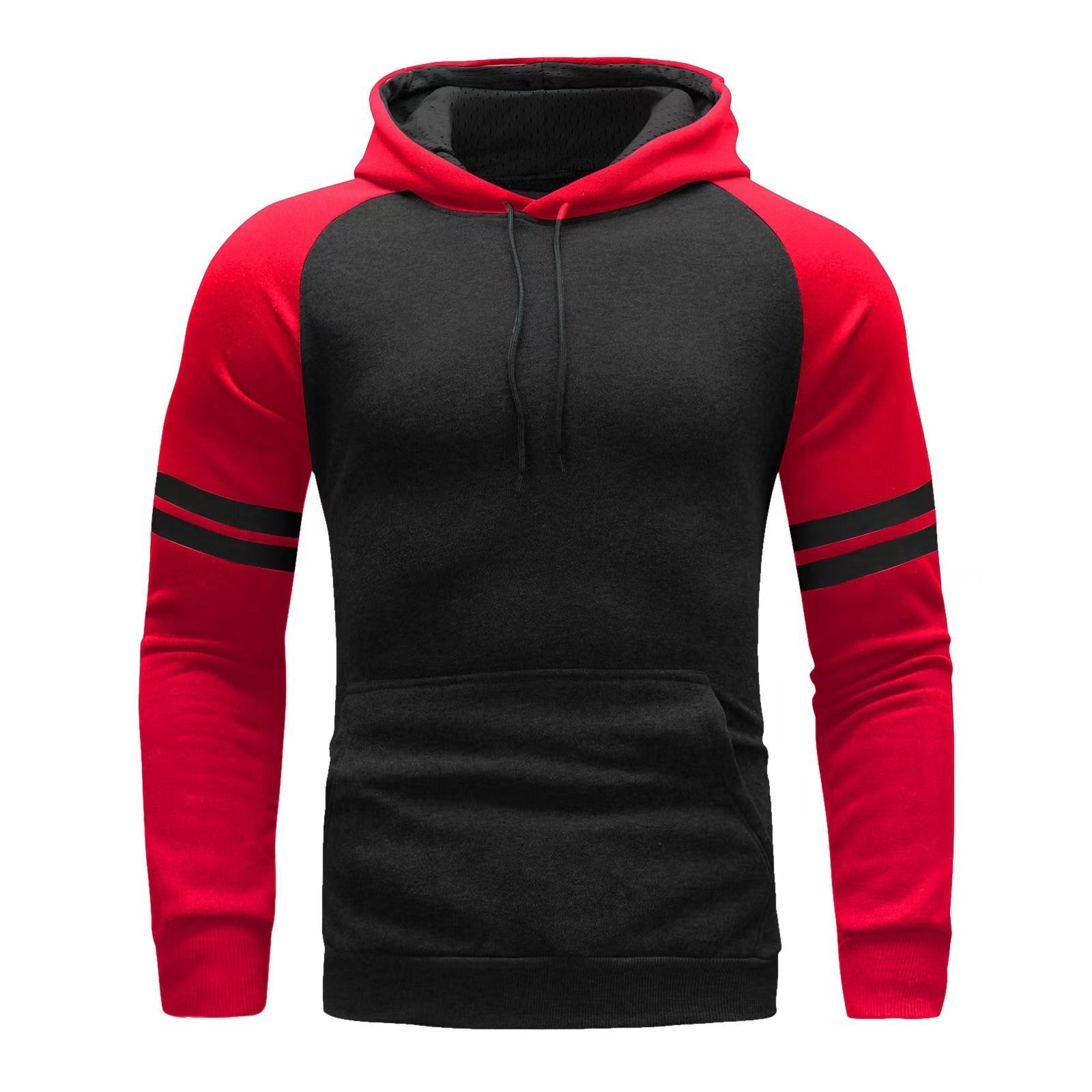 Classic Fit Mens Hoodie Soft Stripe Design - Nocini