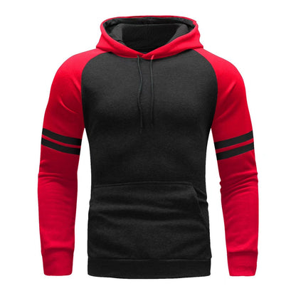 Classic Fit Mens Hoodie Soft Stripe Design - Nocini