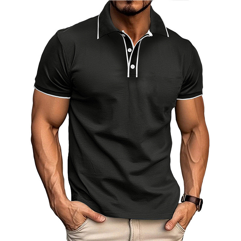 Slim Fit Men's Polo Shirt – Moisture Wicking Short Sleeve
