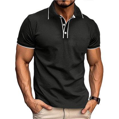 Slim Fit Men's Polo Shirt – Moisture Wicking Short Sleeve