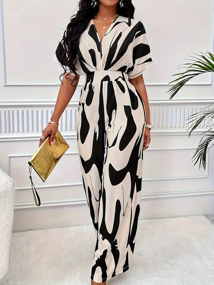 Comfortable Women's Short Sleeve Jumpsuit