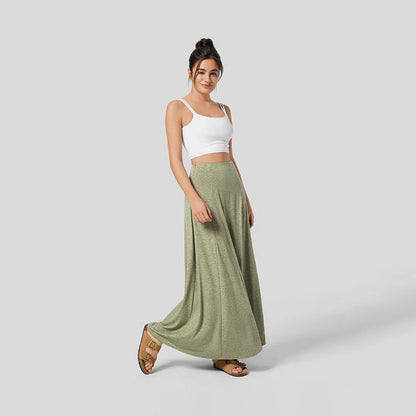 Elegant Maxi Skirt High Waist Soft Flowy Design