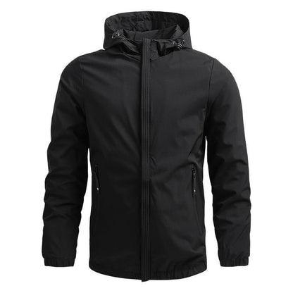 Waterproof Hooded Jacket for Men Casual Zip Up Coat - Nocini