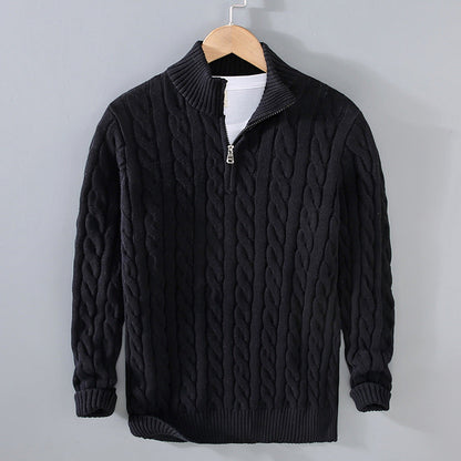 Classic Casual Half Zip Sweater - Nocini