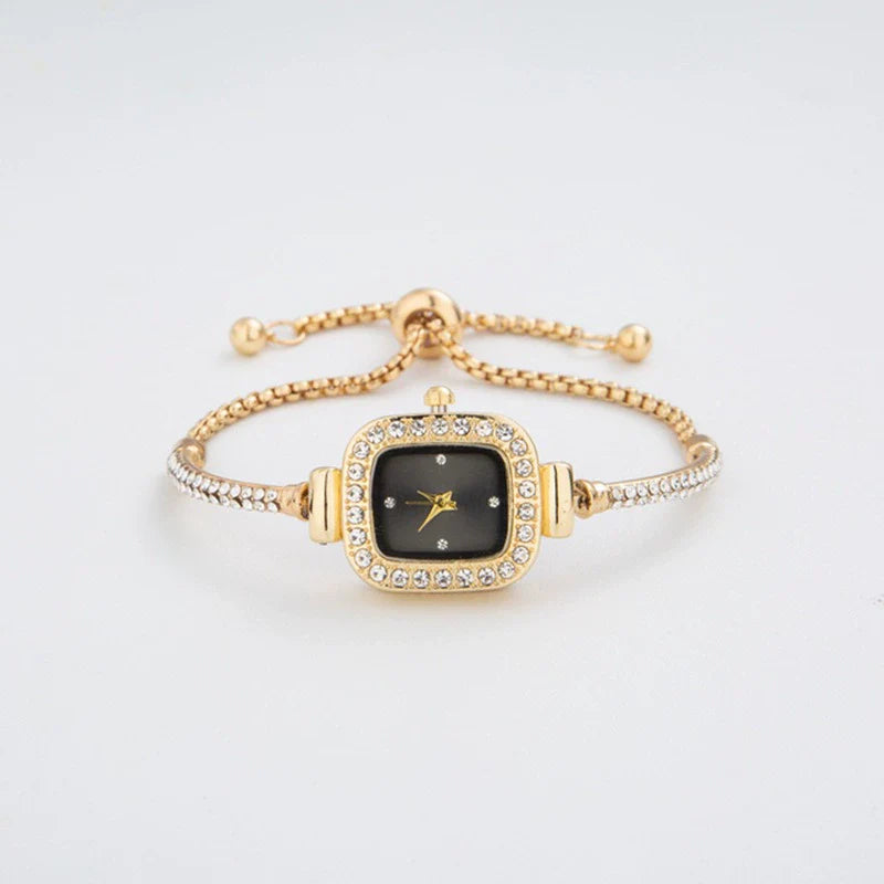 Elegant Crystal Accent Bangle Watch