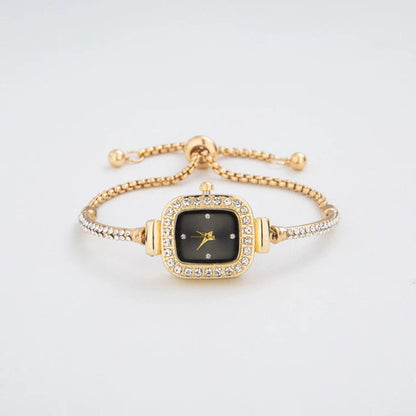 Elegant Crystal Accent Bangle Watch