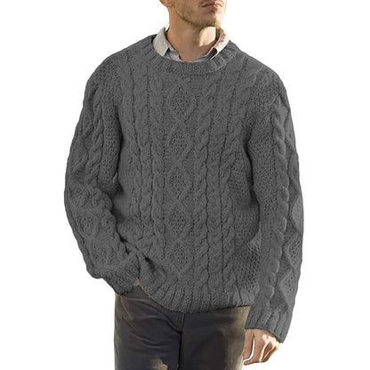 Cozy Men's Cable Knit Oversized Sweater