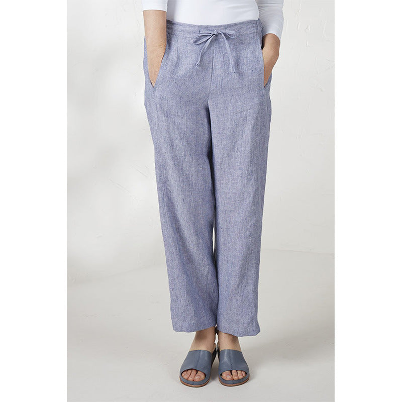 Comfortable Women's Full Length Loose Fit Pants - Nocini
