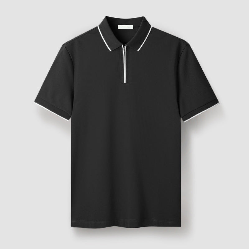 Classic Fit Zip Polo Shirt