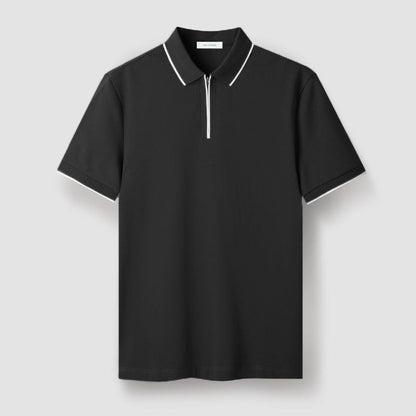 Classic Fit Zip Polo Shirt