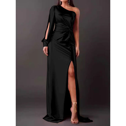 Elegant Women's Maxi One Shoulder Dress