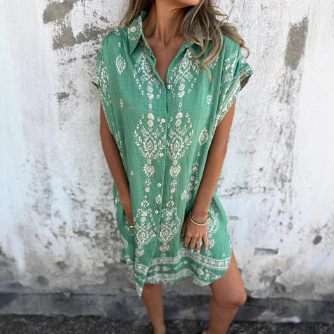 Casual Floral Mini Dress for Women - Nocini