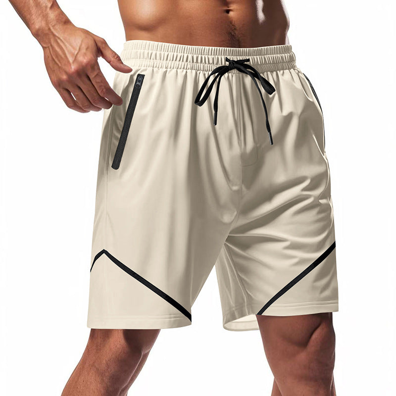 Men's Athletic Shorts - Breathable - Relaxed Fit - Zip Pockets