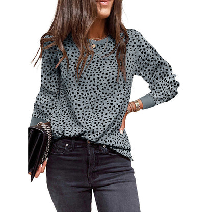 Comfy Women's Polka Dot Loose Fit Blouse