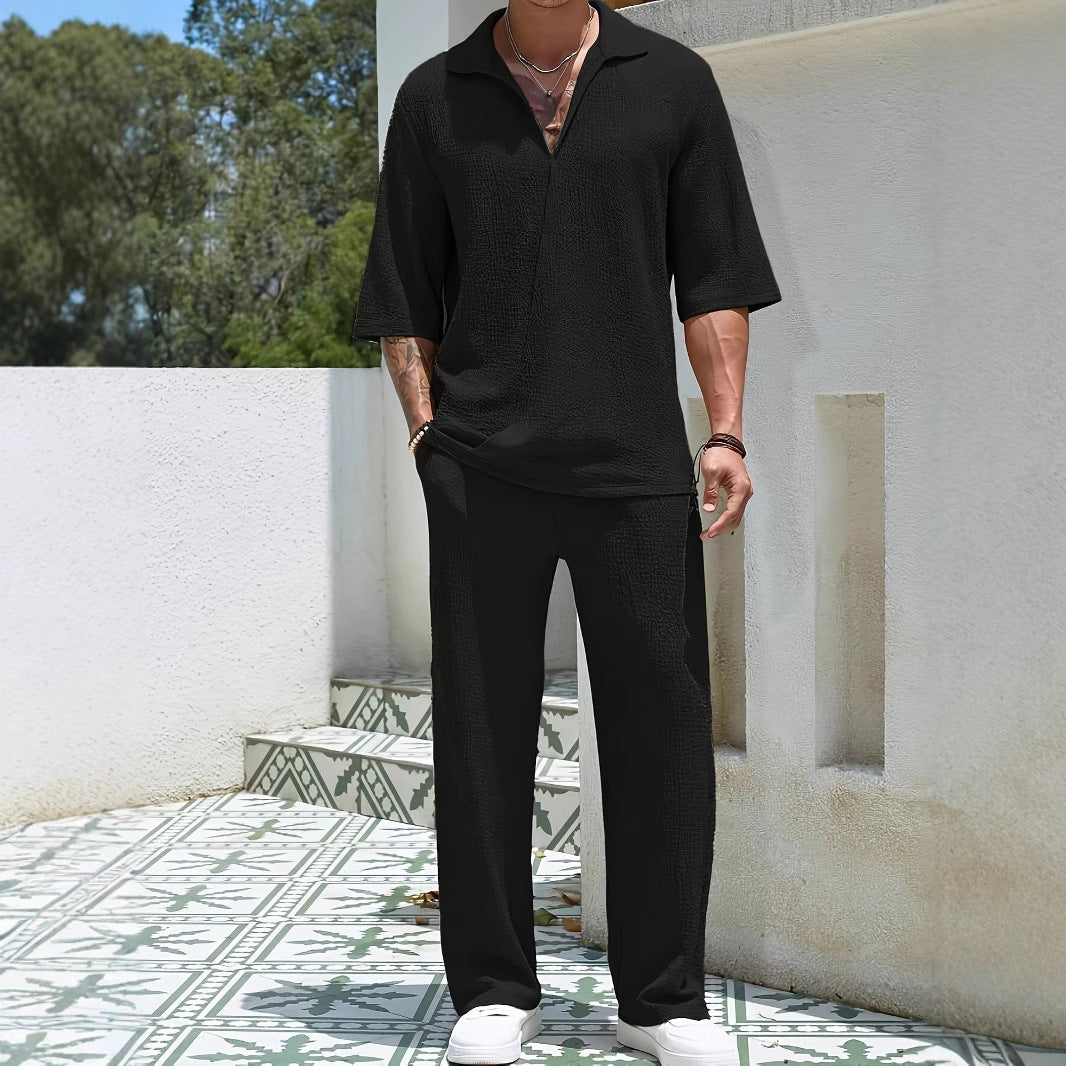 Casual Mens Summer Shorts Set
