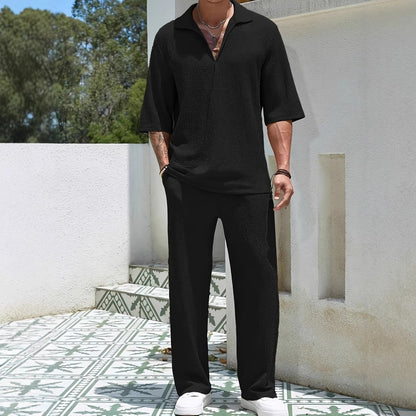 Casual Mens Summer Shorts Set
