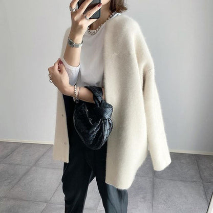Women's Fashionable Knit Cardigan - Nocini