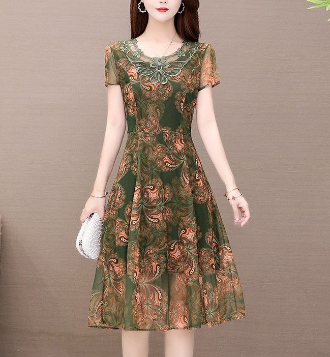 Ladies' Chic Summer Floral Mini Dress