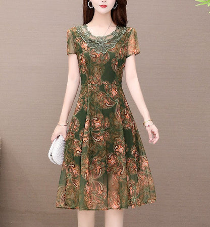 Ladies' Chic Summer Floral Mini Dress