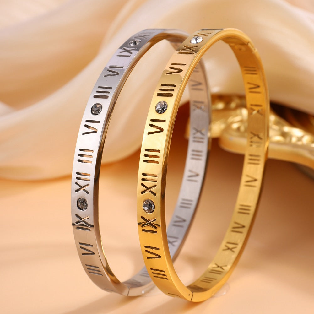 Classic Numbered Metal Bracelet - Nocini